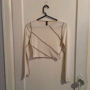 AsYou Stitch Detail Long Sleeve Top Sz. 2